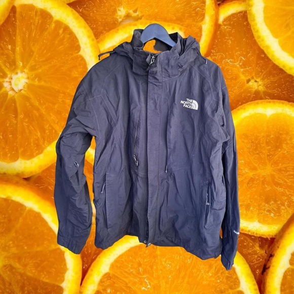 The North Face‎ HyVent Hook and Loop Cuffs, Zip Pockets Black Jacket Size Large - Picture 1 of 7